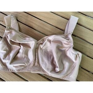 Glamorise Bra‎ Sz: 40DD Support Beige Nude 1080  EUC
